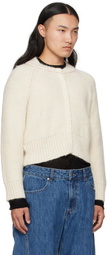 Eckhaus Latta Off-White Fisherman's Cardigan