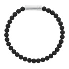 Le Gramme SSENSE Exclusive Black Beaded Bracelet