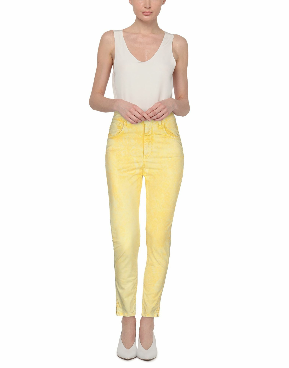 Jijil Womens Pants in Yellow