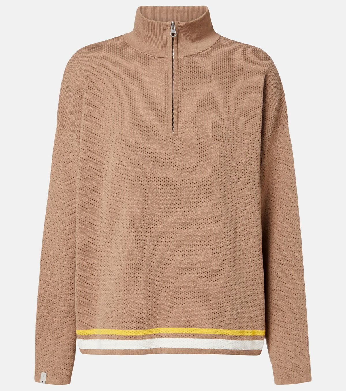 The Upside Veneto Carter knitted half-zip sweater