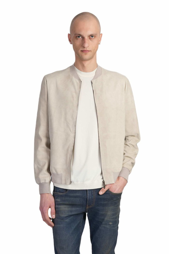 Photo: Salvatore Santoro Bomber Jacket In Beige Leather