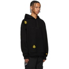 Perks and Mini SSENSE Exclusive Black Embroidered Hoodie