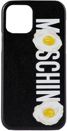 Moschino Black Logo Egg iPhone 12 Pro Case