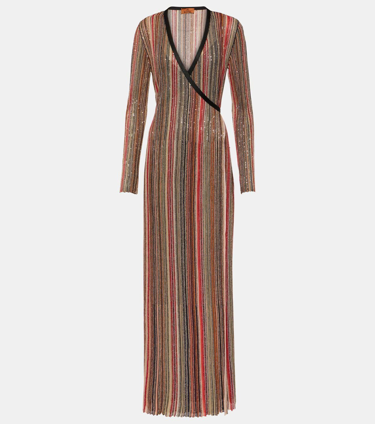 Missoni Metallic striped maxi dress Missoni