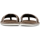 Versace Brown Cotton-Terry Flip-Flops