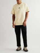 Nike - NSW Logo-Embroidered Cotton-Jersey T-Shirt - Yellow