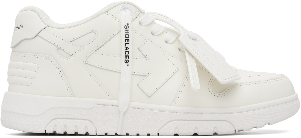 Off-White White 'Out Of Office' Calf Leather Sneakers