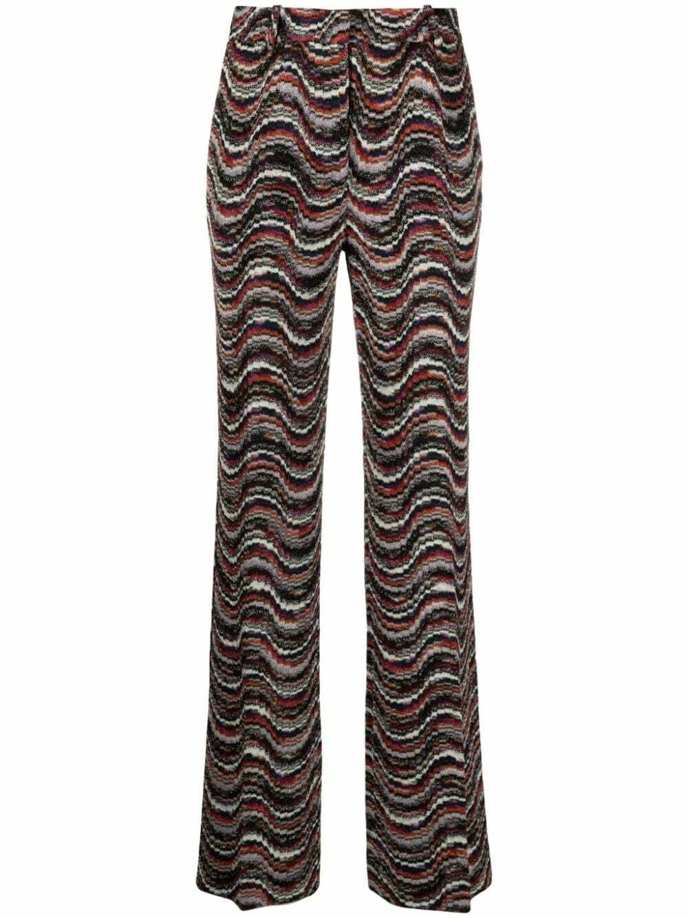 MISSONI - Waves Pattern High Waist Trousers Missoni