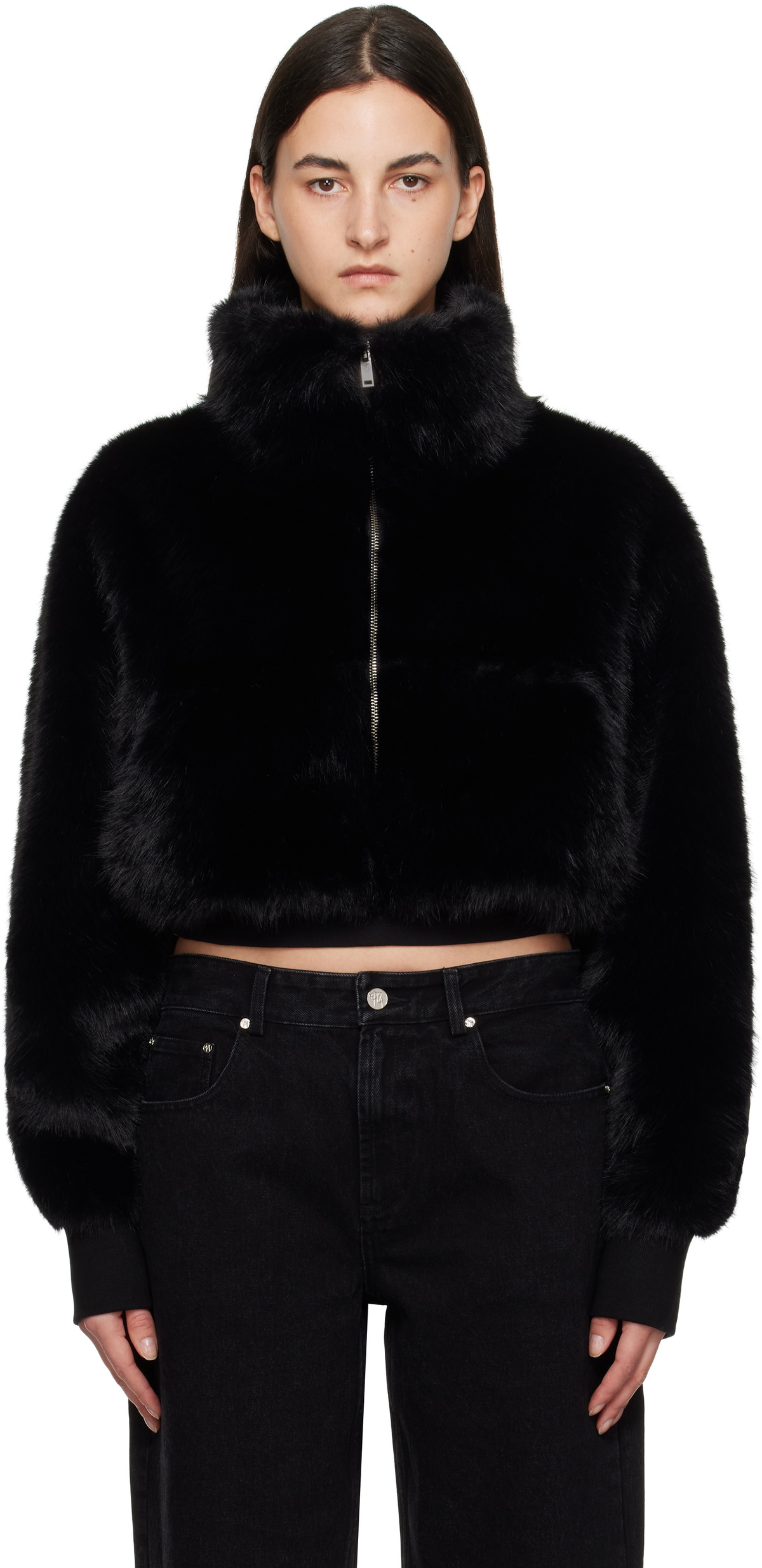Paris Georgia Black Seb Faux-Fur Jacket