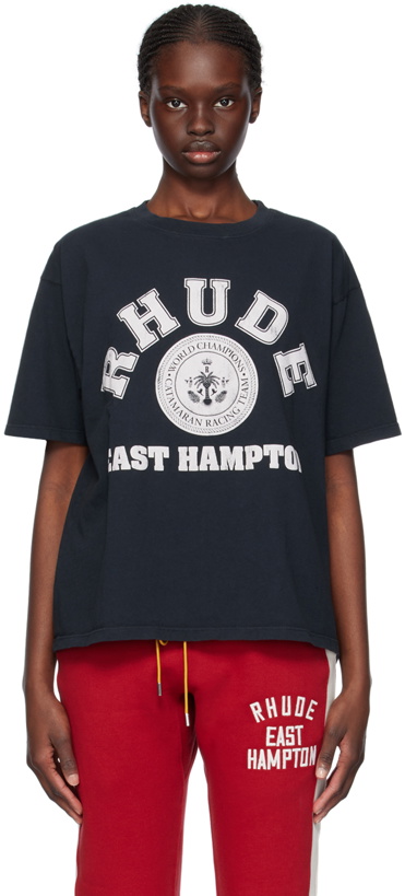 Photo: Rhude Black Hampton Catamaran T-Shirt