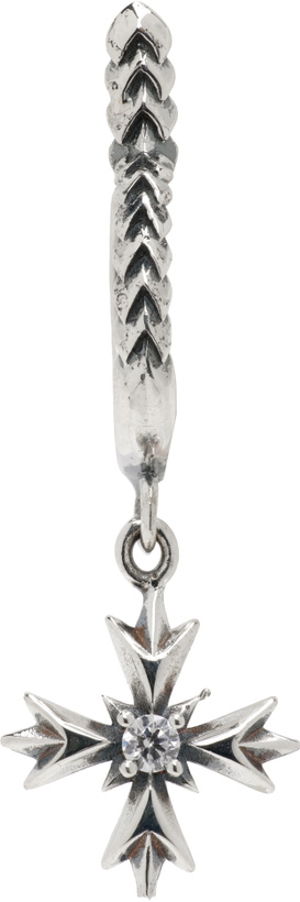 Photo: Emanuele Bicocchi Crest & Crystal Single Hoop Earring