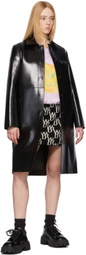 We11done Black Knit Logo Mini Skirt