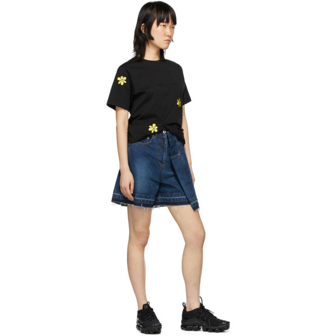 Perks and Mini SSENSE Exclusive Black Embroidered T-Shirt