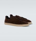 Zegna Triple Stitch suede espadrilles