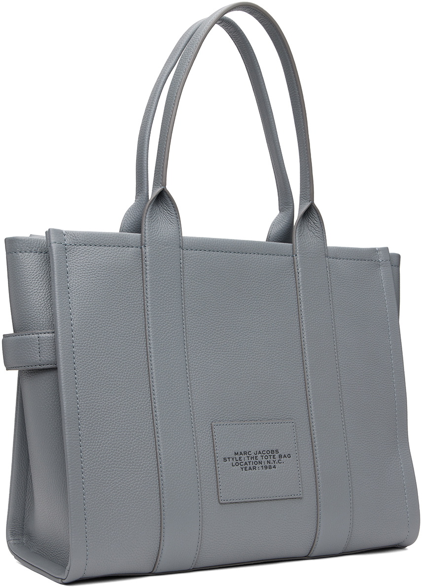 Marc Jacobs Gray 'The Leather Large' Tote Marc Jacobs