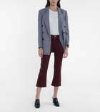 J Brand - Selena coated bootcut cropped jeans