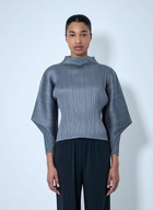 Pleats Please Issey Miyake Pleated High-Neck Top