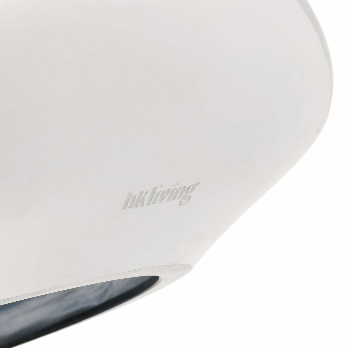 HKliving Gleam Glass Bowl in Chrome 