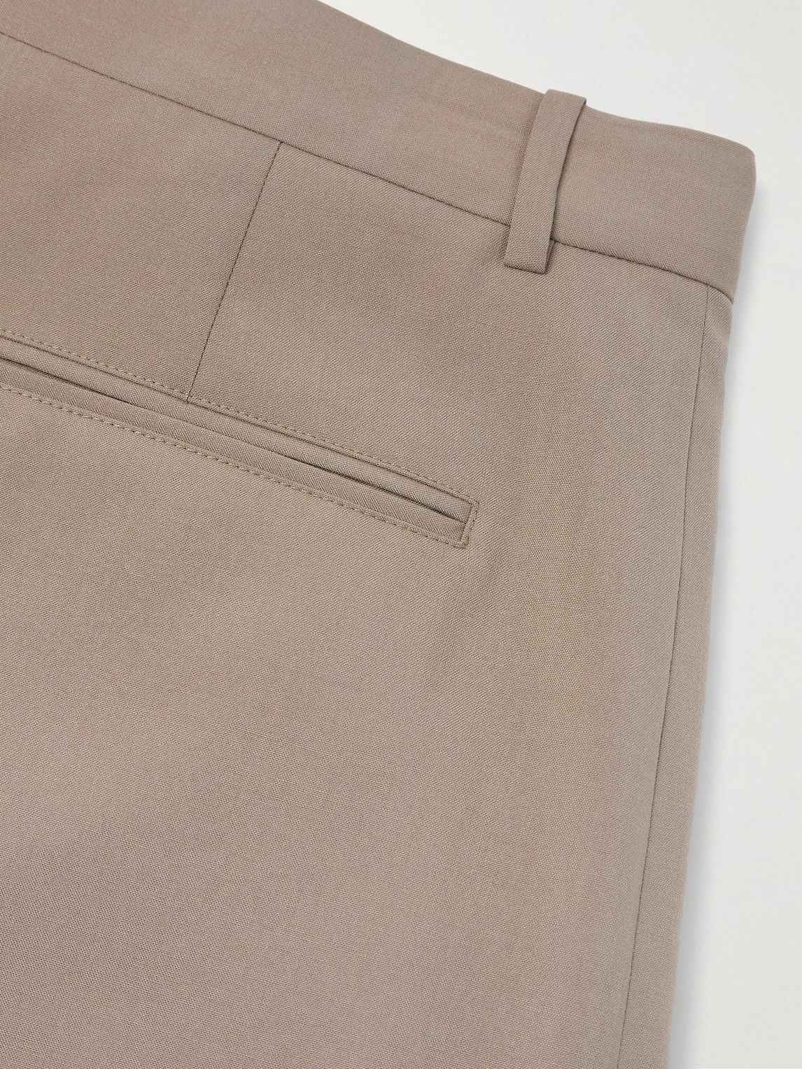 スーツ THE ROW Mikeno Pleated Wool Pants THE ROW Mikeno Straight-Leg Pleated Wool Suit Trousers for