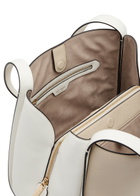 Kate Spade New York Knott Large Colour-blocked Leather Shoulder bag - Cream - One Size