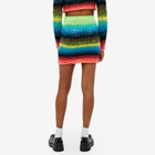AGR Women's Lace Mohair Mini Skirt in Multi