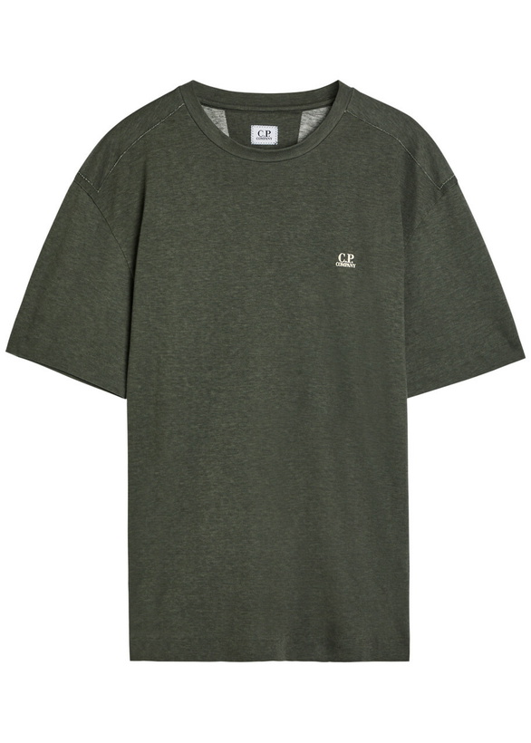 Photo: C.P. Company Logo-print Cotton T-shirt Dark Grey