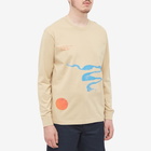 Reception Men's Long Sleeve Bukow T-Shirt in Sand