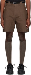 ROA Brown Belted Shorts
