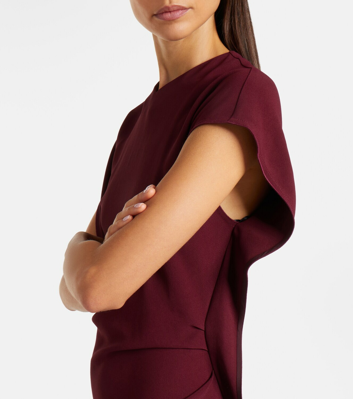 Victoria Beckham Victoria draped cady midi dress