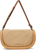 JW Anderson Beige Bumper-15 Raffia Bag