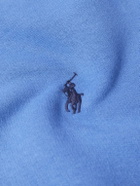 Polo Ralph Lauren - Logo-Embroidered Cotton-Jersey Hoodie - Blue