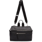 Givenchy Black Leather Pandora Messenger Bag