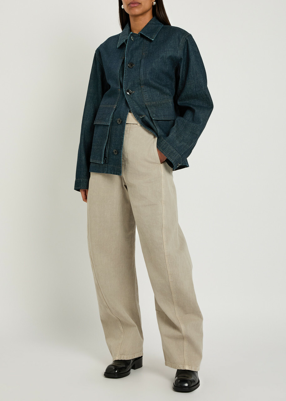 Lemaire Boxy Denim Overshirt Indigo