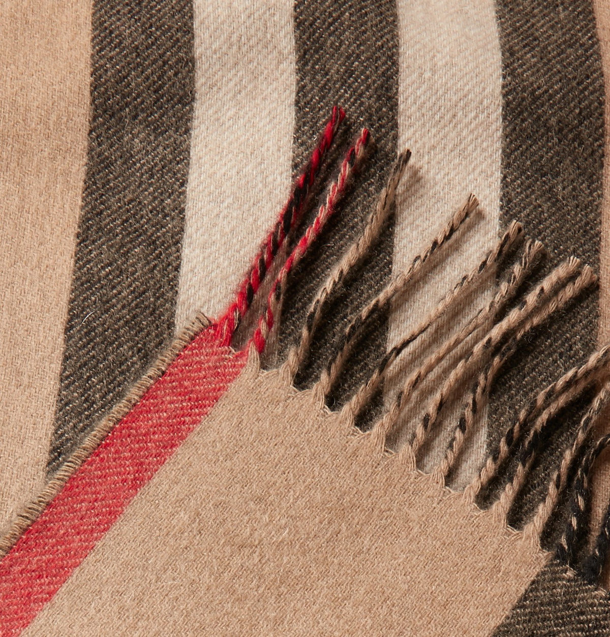 Burberry Reversible Check Cashmere Scarf - Neutrals