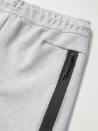 Nike - Sportswear Tapered Logo-Print Cotton-Blend Tech-Fleece Sweatpants - Gray