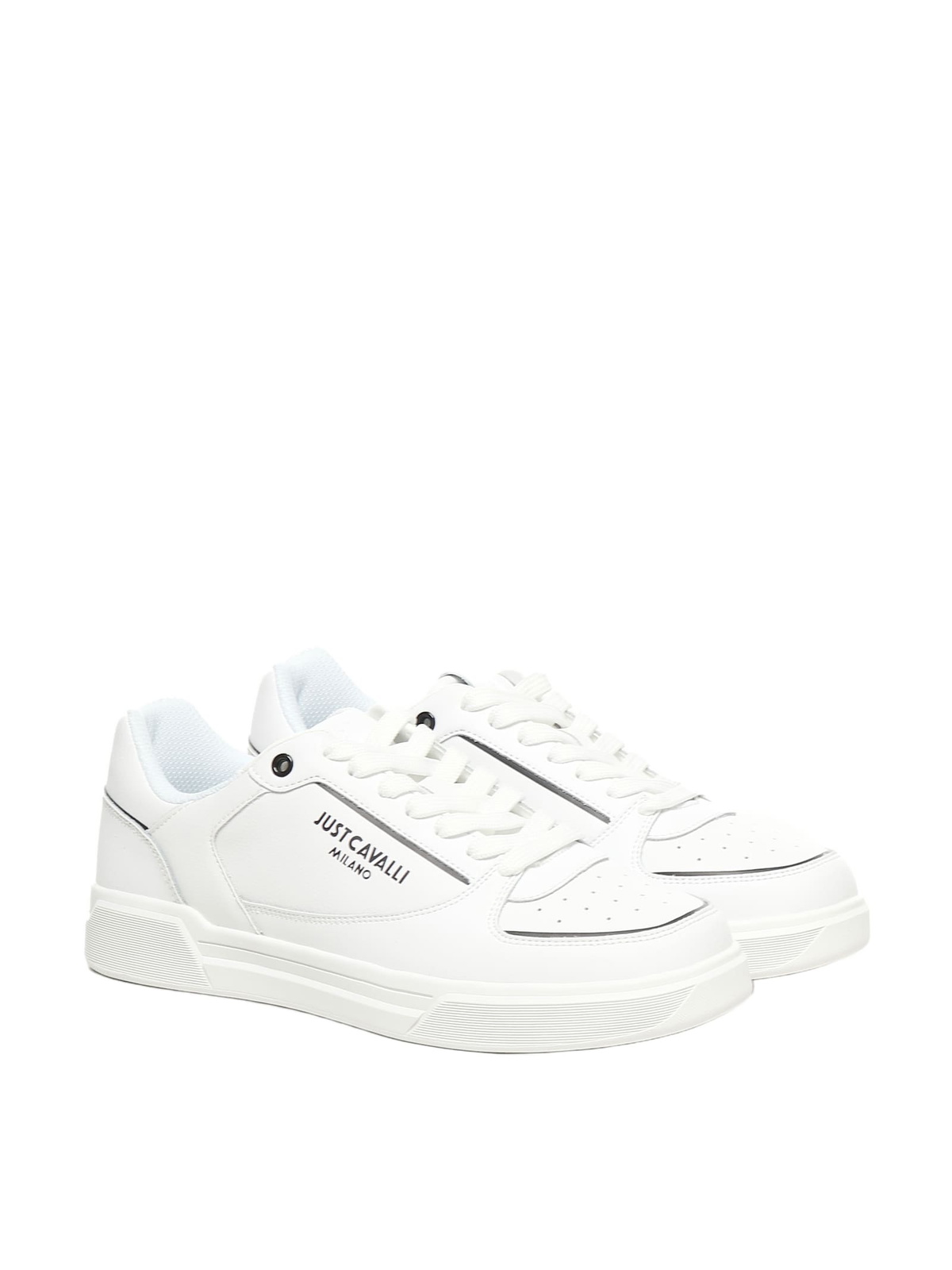 Just Cavalli Leather Logo Sneaker
