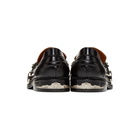 Toga Virilis Black and White Hard Leather Loafers