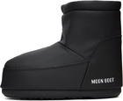 Moon Boot Black No Lace Rubber Boots
