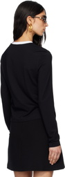 Versace Black Stretch Viscose-Jersey T-shirt