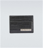 Balenciaga - Plate leather cardholder