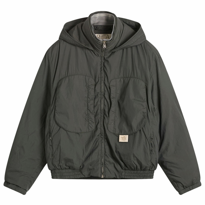 Photo: Ranra Men's Purs Padded Nylon Hoodie Jacket in Peat