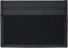 Moschino Black Jacquard Logo Card Holder