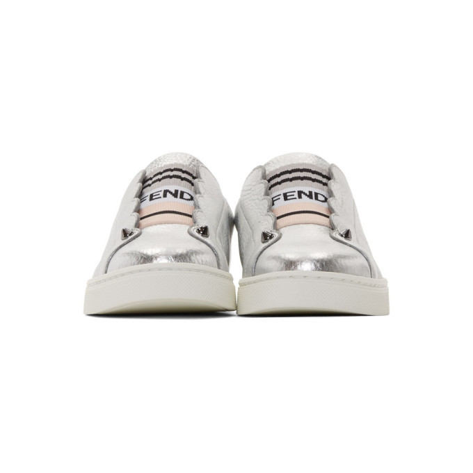 スニーカー FENDI Men Sneakers 25P7E1689ASAK F1RTF SILVER Fendi Forward sneakers Technical fabric Gray | Fendi