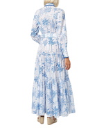 MC2 Saint Barth Woman Long Dress With Toile De Jouy Print