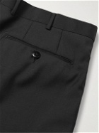Ermenegildo Zegna - Slim-Fit Tapered Wool Trousers - Black