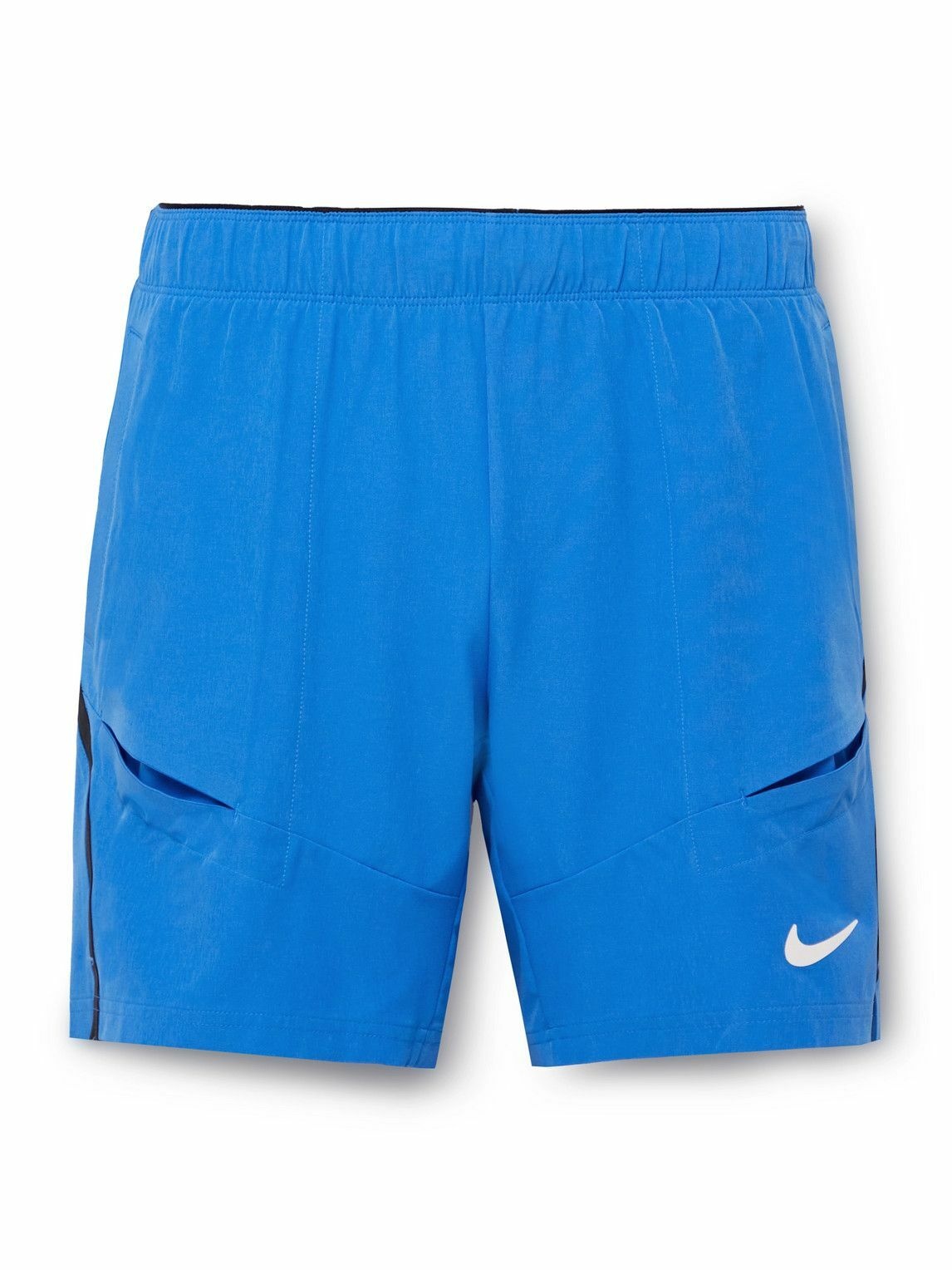 Photo: Nike Tennis - NikeCourt Advantage Straight-Leg Dri-FIT Tennis Shorts - Blue