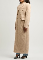 Giuseppe DI Morabito Double-breasted Faux Shearling Coat Beige