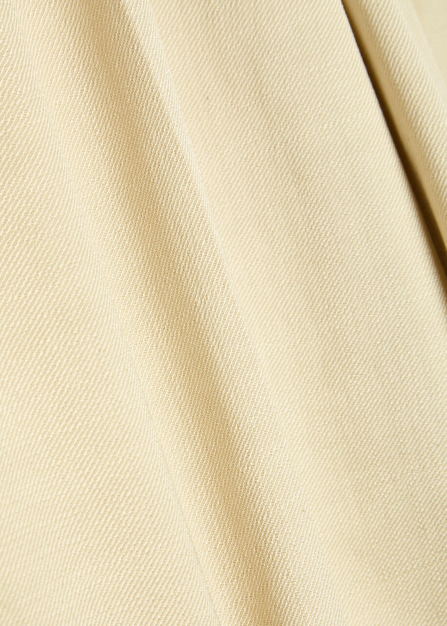 Another Tomorrow Tailored Wide-leg Bermuda Shorts Beige