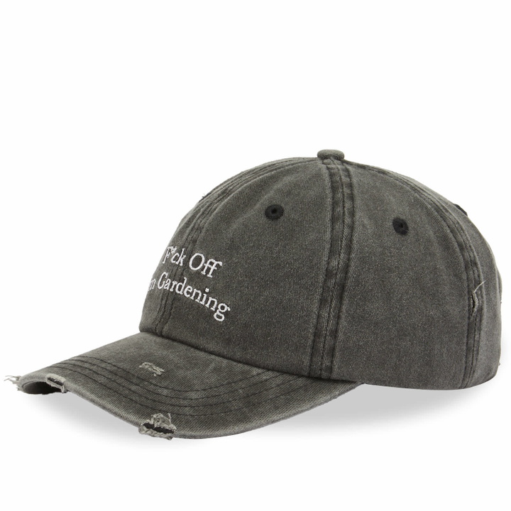 Photo: Bram's Fruit Men's F*ck Off Distressed Cap in Washed Charcoal 