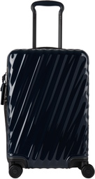 Tumi Navy International Expandable 4 Wheeled Carry-On Suitcase